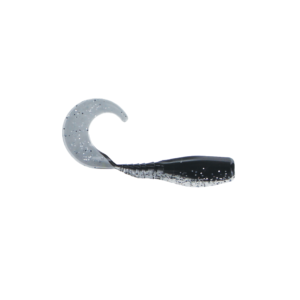 Big Bite Baits - 2_ Curly Tail Crappie Minnr - Black Sparkle