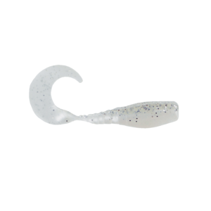 Big Bite Baits - 2" Curly Tail Crappie Minnr - Silver Glitter/Pearl