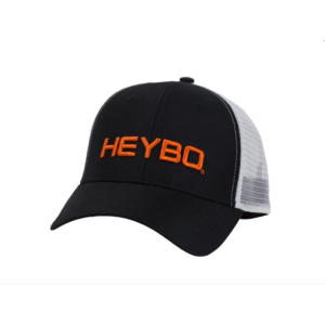 Heybo Black/Orange Trucker Hat