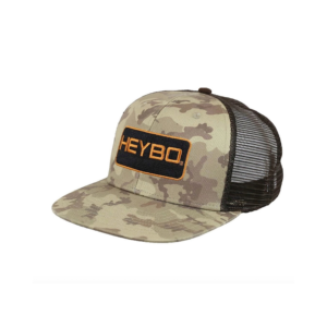 Heybo Old School Camo Flat Bill Trucker Hat
