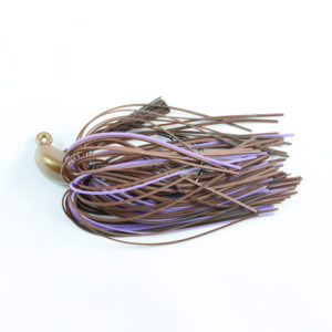 SpotSticker Hand-Tied Casting Jig - Brown/ Purple