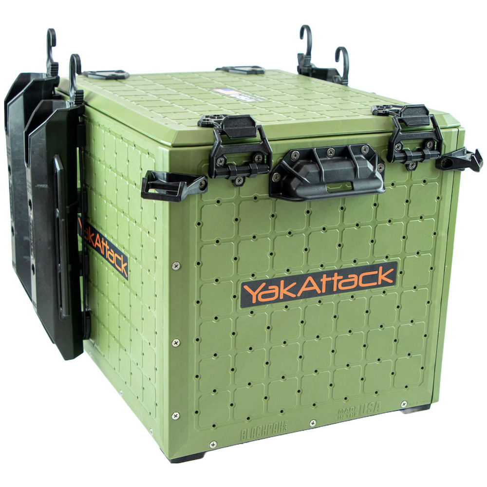 YakAttack Blackpak Pro Fishing Crate 13x16 olive green