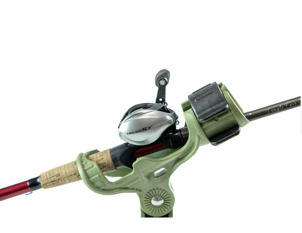 YakAttack Omega™ Rod Holder, Olive Green baitcaster